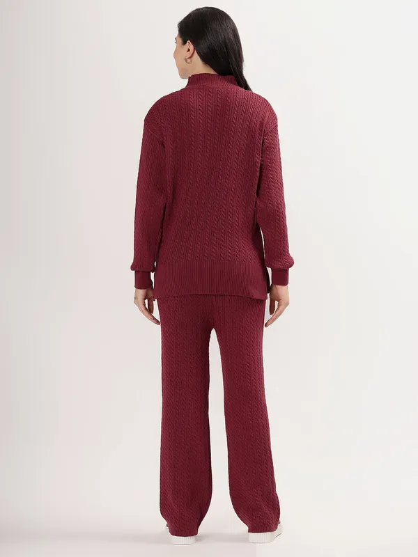 Onion_Chic_Knit_Lounge_Set_For_Women_Winter_Co-Ord_With_Wide_Leg_Pants