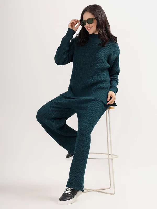 Peacock_Chic_Knit_Lounge_Set_For_Women_Winter_Co-Ord_With_Wide_Leg_Pants