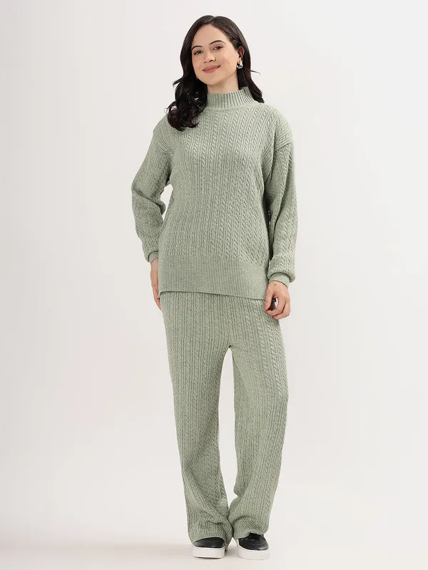 Pista_Chic_Knit_Lounge_Set_For_Women_Winter_Co-Ord_With_Wide_Leg_Pants