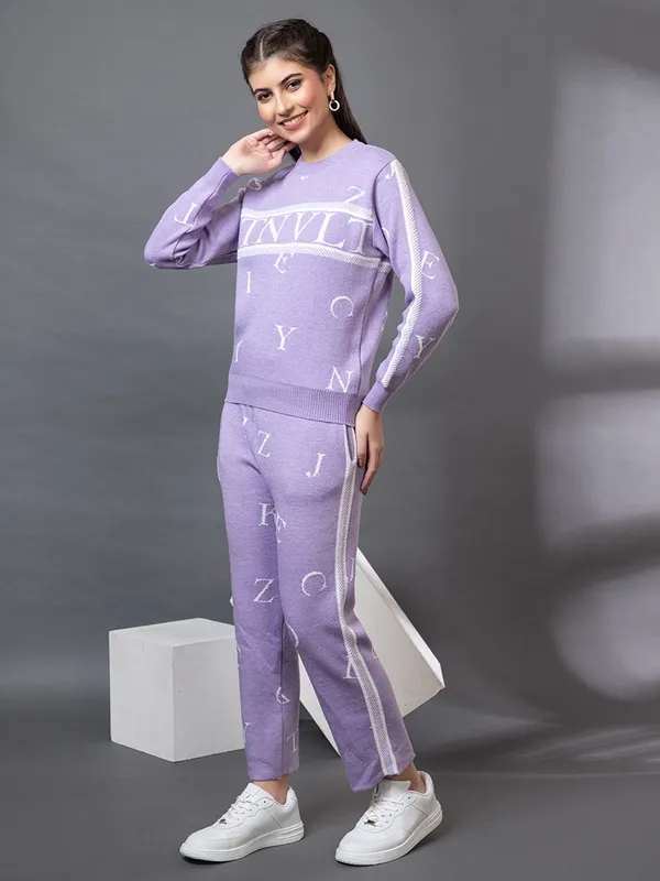 Lavender_Cotton_Designer_Co-Ord_Set_For_Women