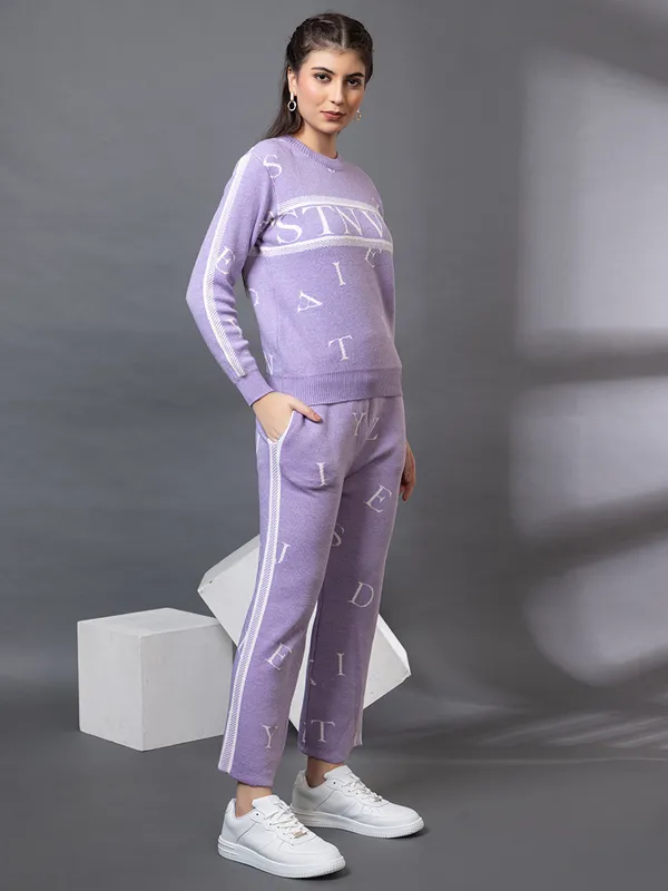 Lavender_Cotton_Designer_Co-Ord_Set_For_Women