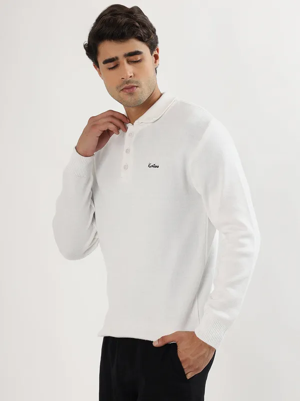 White_Men's_Polo_Johnny_Collar_Sweater_Premium_Winter_Knitwear_Stylish_&_Comfortable_Mens_Pullover