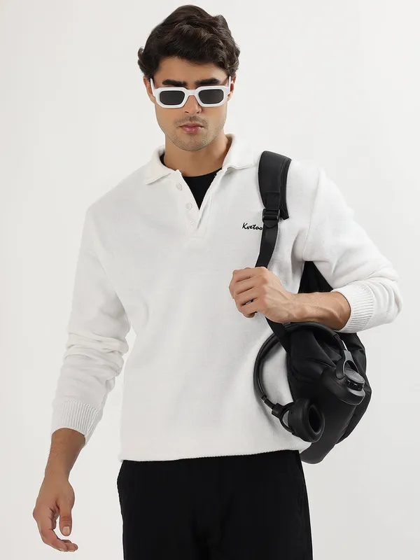 White_Men's_Polo_Johnny_Collar_Sweater_Premium_Winter_Knitwear_Stylish_&_Comfortable_Mens_Pullover