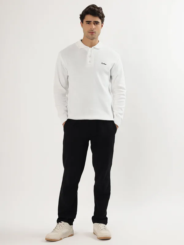 White_Men's_Polo_Johnny_Collar_Sweater_Premium_Winter_Knitwear_Stylish_&_Comfortable_Mens_Pullover