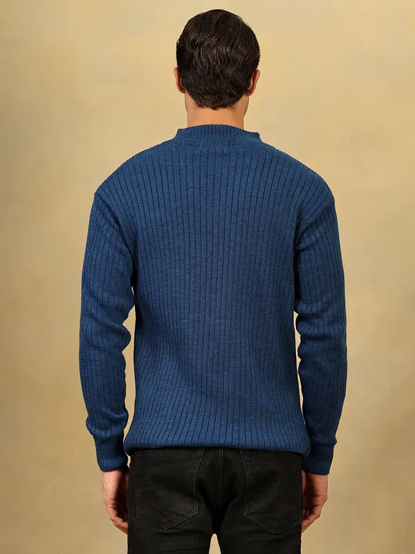 Airforce_Woolen_Zipper_Sweater_For_Men
