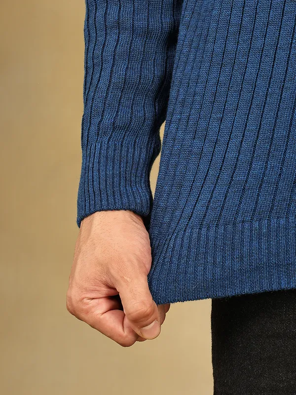 Airforce_Woolen_Zipper_Sweater_For_Men