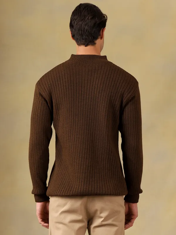 Brown_Woolen_Zipper_Sweater_For_Men