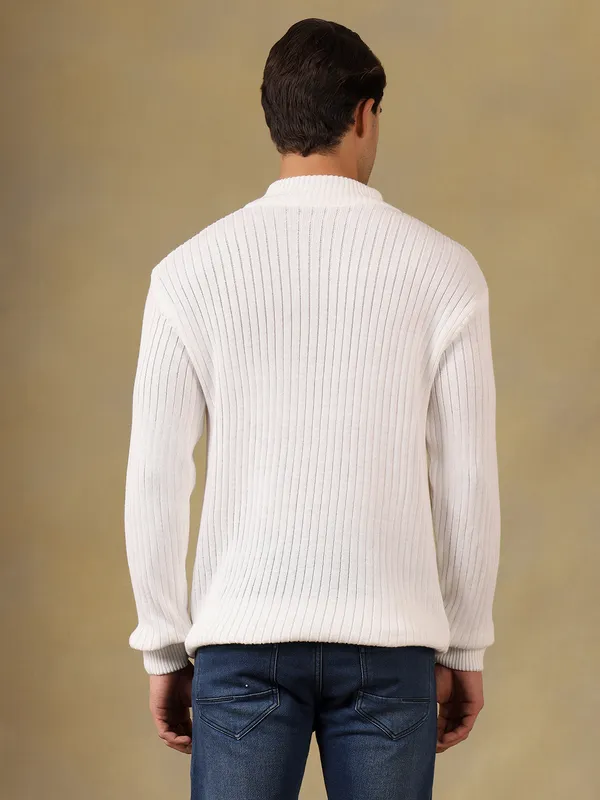 White_Woolen_Zipper_Sweater_For_Men
