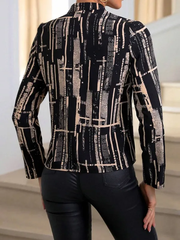 Black_Rayon_Chic_Korean_Classic_Shirt_For_Women