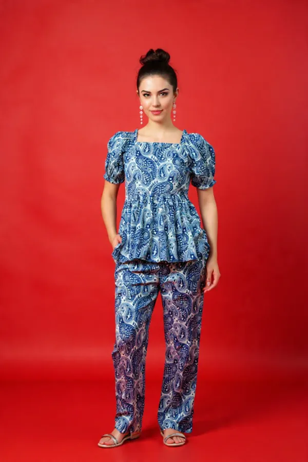 Blue_Rayon_Slub_Co-Ord_Set_For_Women