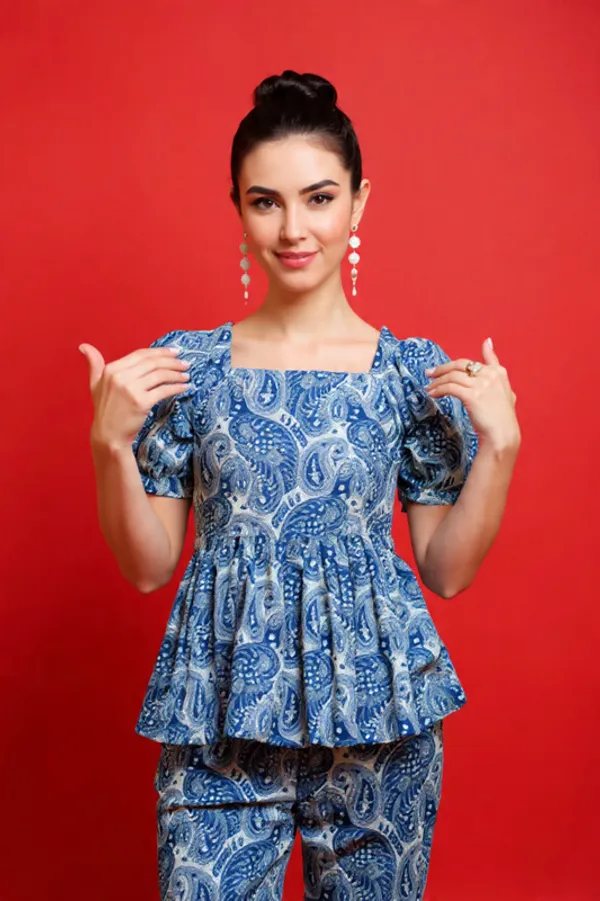 Blue_Rayon_Slub_Co-Ord_Set_For_Women
