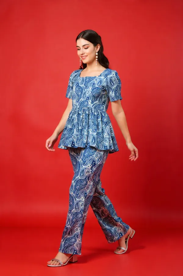 Blue_Rayon_Slub_Co-Ord_Set_For_Women