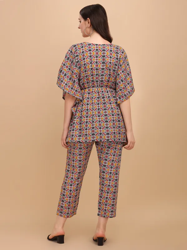 Grey_Premium_Slub_Kaftan_Co-Ord_Set_For_Women