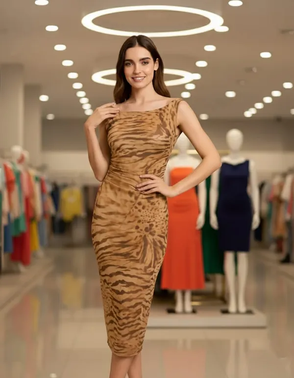 bodycon dress india Buy Saddle Statement Bodycon Dress With Attached Scarf In Red for Women  Online in India main image 0