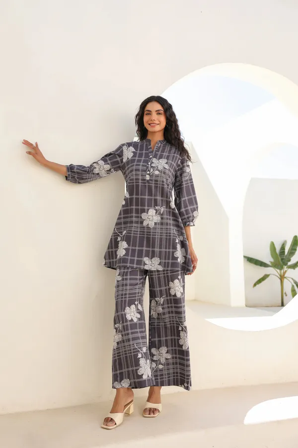 Grey_Rayon_Slub_Co-Ord_Set_For_Women