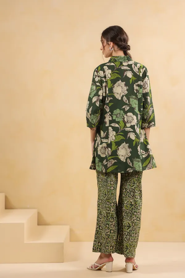 Green_Rayon_Slub_Smart_Modern_Co-Ord_Ensemble_For_Women