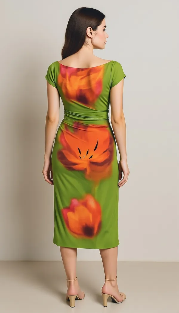 Green_Powernet_Bodycon_Dress_For_Women