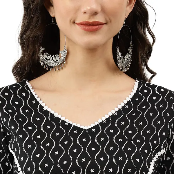 Black_Cotton_Blend_Kurti_For_Women