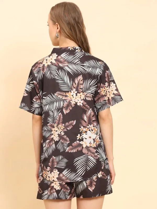 Brown_Rayon_Slub_Co-Ord_Set_For_Women