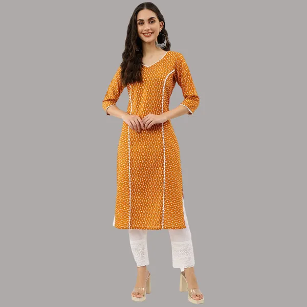 Yellow_Cotton_Blend_Kurta_For_Women