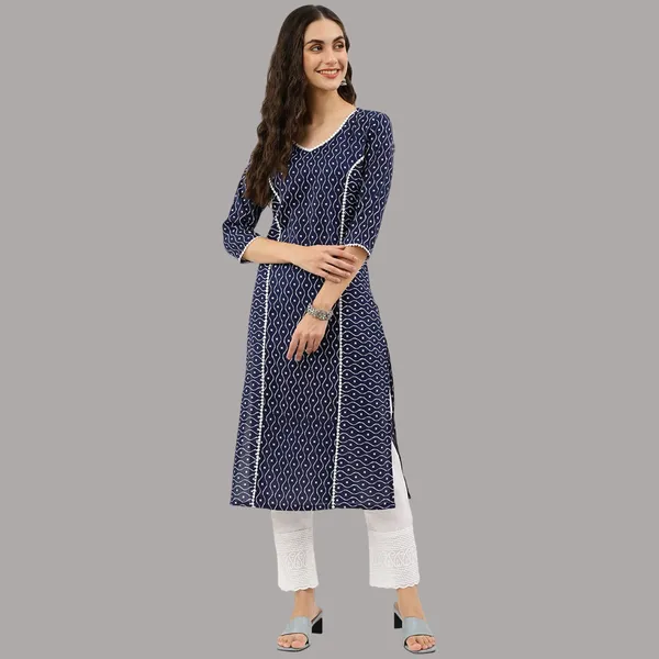 Blue_Cotton_Blend_Kurta_For_Women