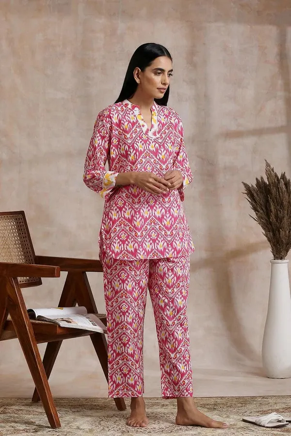 Pink_Rayon_Slub_Co-Ord_Set_For_Women
