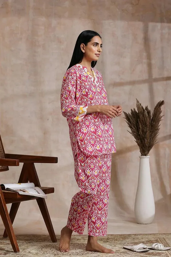Pink_Rayon_Slub_Co-Ord_Set_For_Women