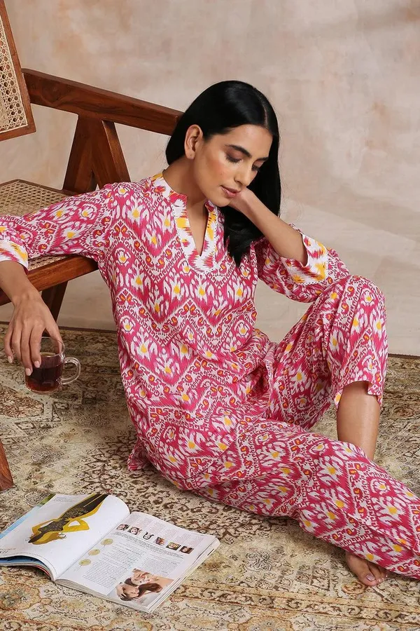 Pink_Rayon_Slub_Co-Ord_Set_For_Women