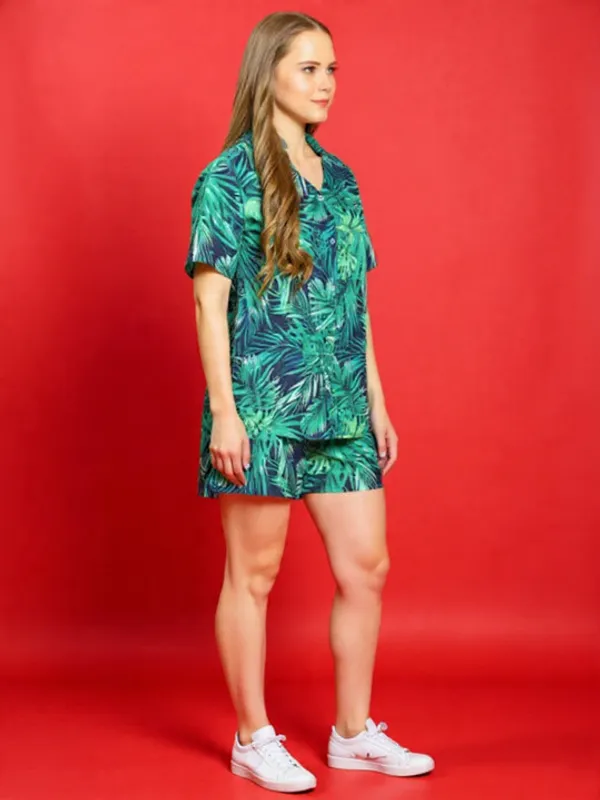 Green_Rayon_Slub_Elegant_Resort_Summer_Co-Ord_Set_For_Women