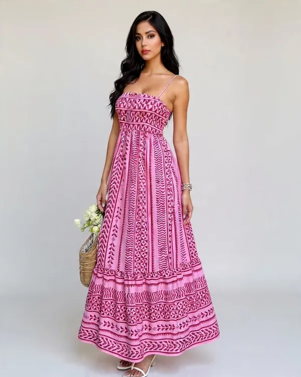 Pink_Rayon_Slub_Bold_Print_Party_Maxi_Dress_For_Women