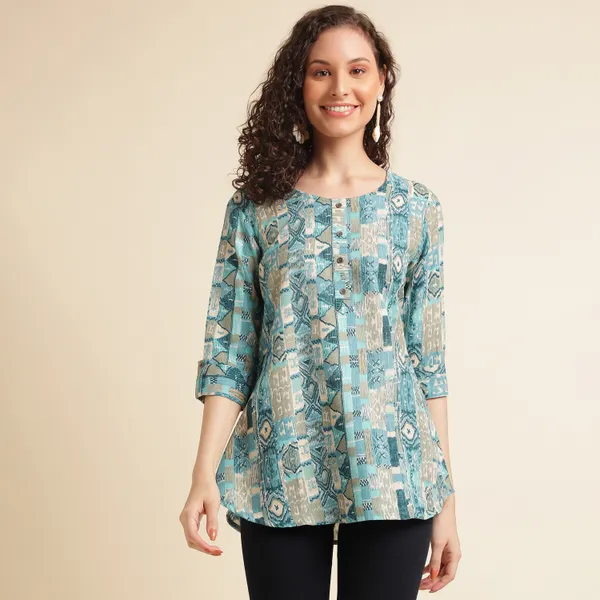 Light_Blue_Rayon_Slub_Chic_Everyday_Top_For_Women