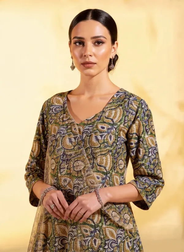 Rayon_Slub_&_Dupatta_Coatchex_Kurti_Set_For_Women