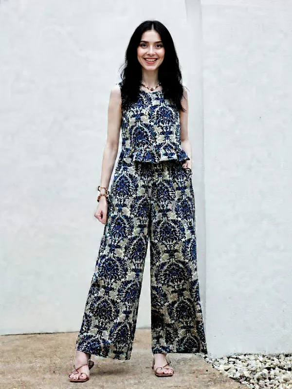 Blue_Rayon_Slub_Co-Ord_Set_For_Women