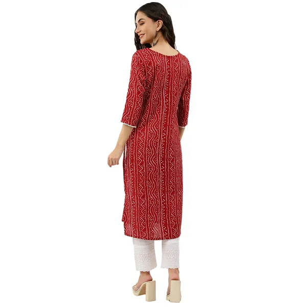 Red_Cotton_Blend_Kurta_For_Women