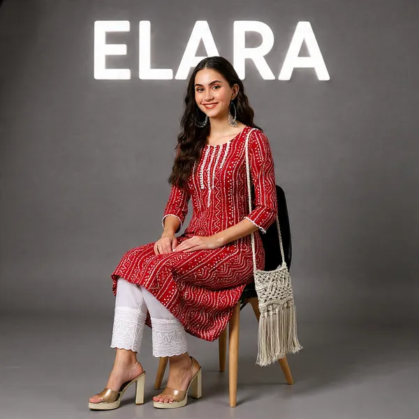 Red_Cotton_Blend_Kurta_For_Women