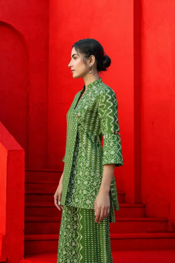 Green_Rayon_Slub_Co-Ord_Set_For_Women