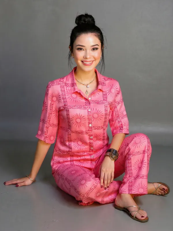 Pink_Rayon_Slub_Co-Ord_Set_For_Women