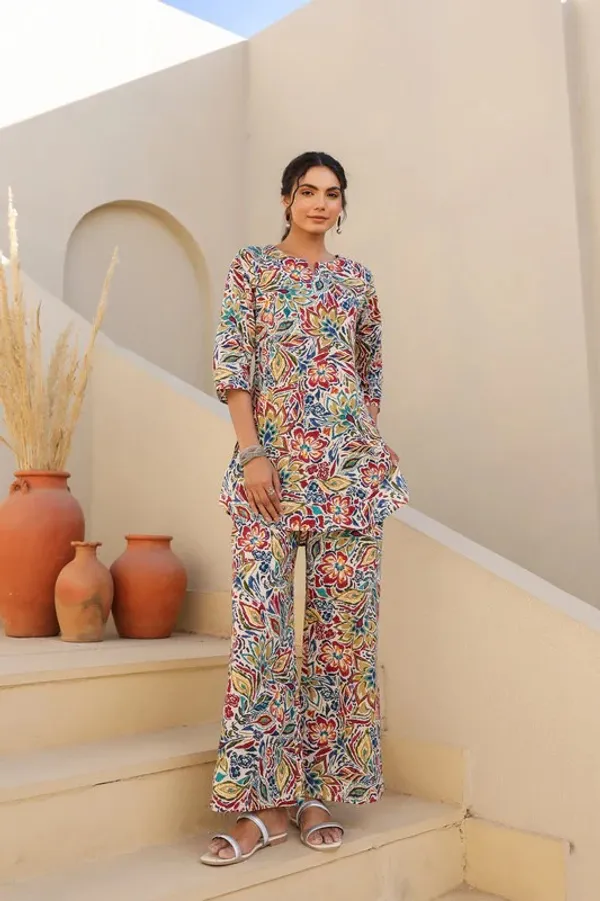 Rayon_Slub_Casual_Printed_Co-Ord_Outfit_For_Women