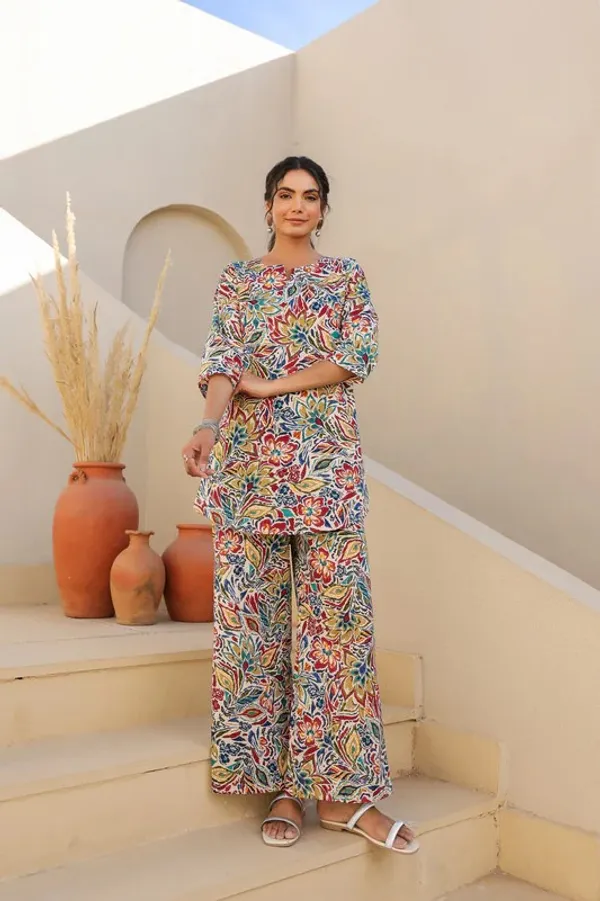 Rayon_Slub_Casual_Printed_Co-Ord_Outfit_For_Women