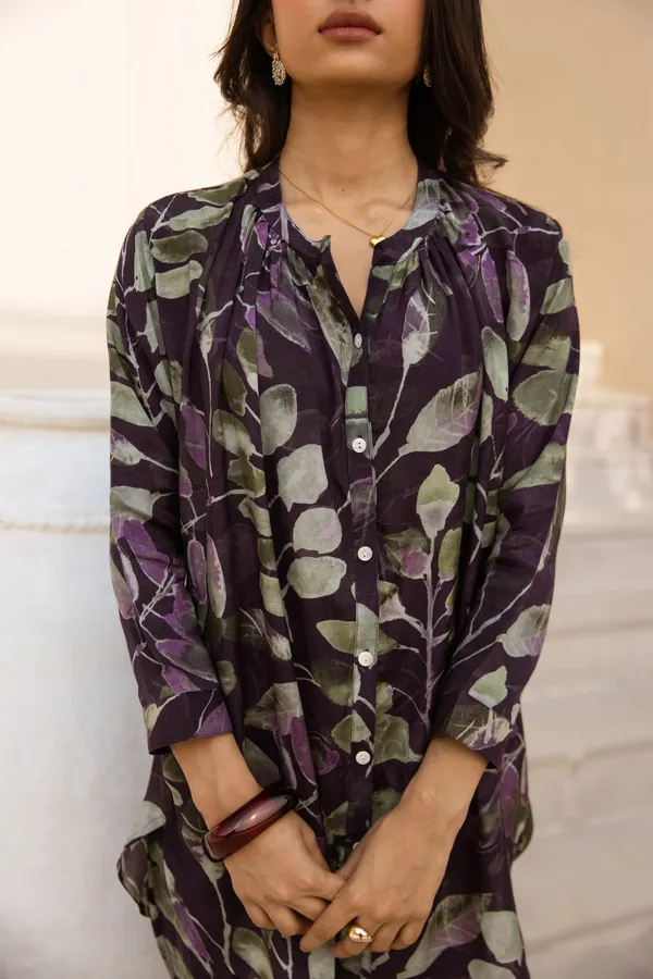 Purple_Rayon_Slub_Designer_Everyday_Co-Ord_Outfit_For_Women