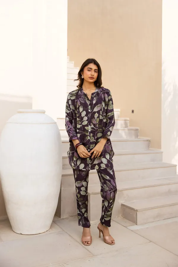 Purple_Rayon_Slub_Designer_Everyday_Co-Ord_Outfit_For_Women