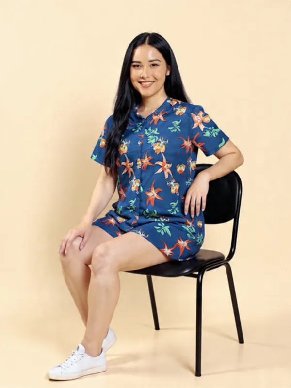 Blue_Rayon_Slub_Co-Ord_Set_For_Women