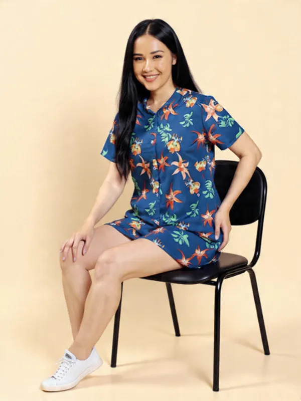 Blue_Rayon_Slub_Co-Ord_Set_For_Women