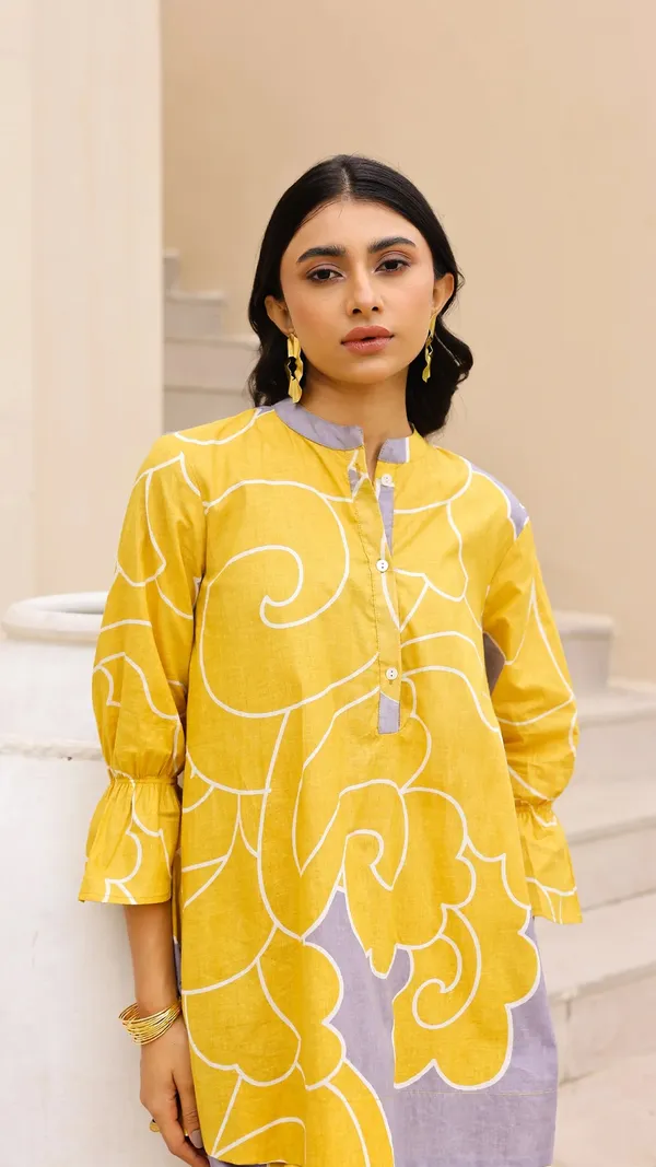 Yellow_Rayon_Slub_Royal_Festive_Kurta_Dupatta_Set_For_Women