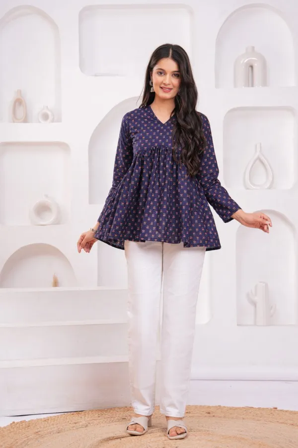 Blue_Cotton_Charm_Navy_Printed_Peplum_Top_For_Women