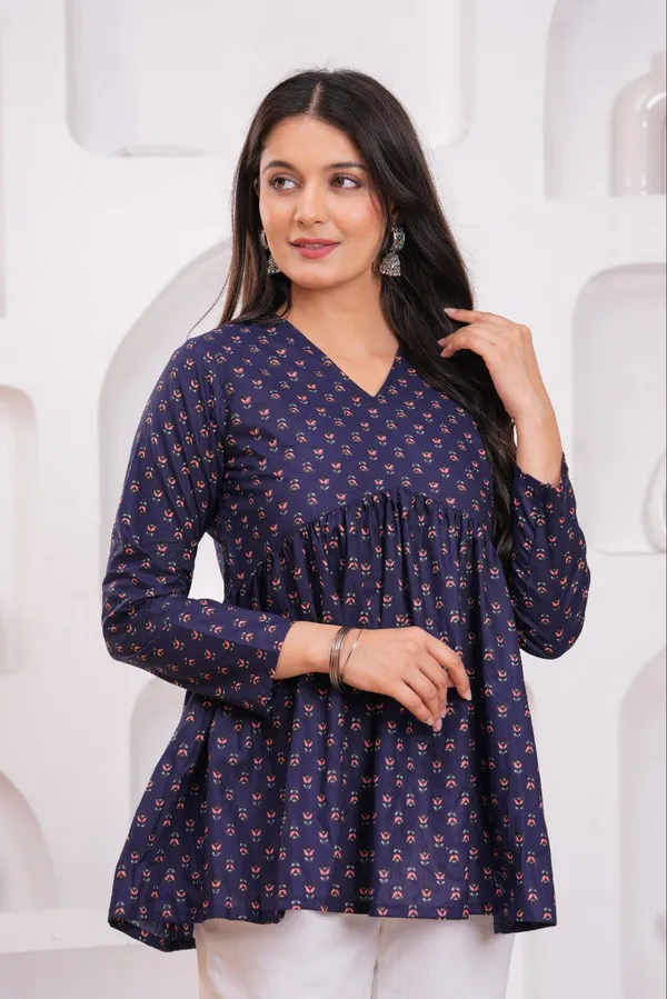 Blue_Cotton_Charm_Navy_Printed_Peplum_Top_For_Women
