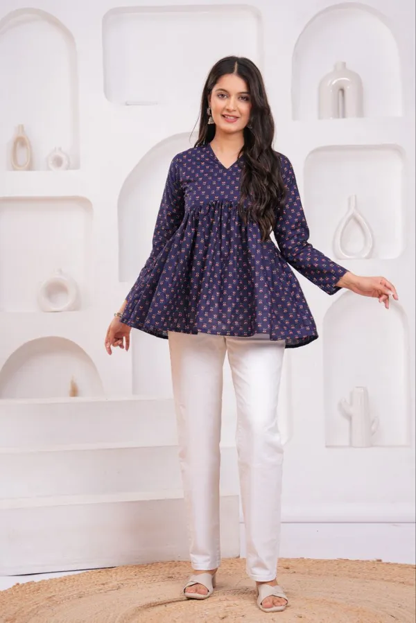 Blue_Cotton_Charm_Navy_Printed_Peplum_Top_For_Women
