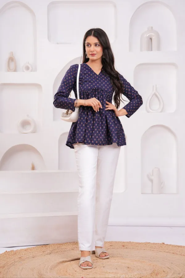 Blue_Cotton_Charm_Navy_Printed_Peplum_Top_For_Women