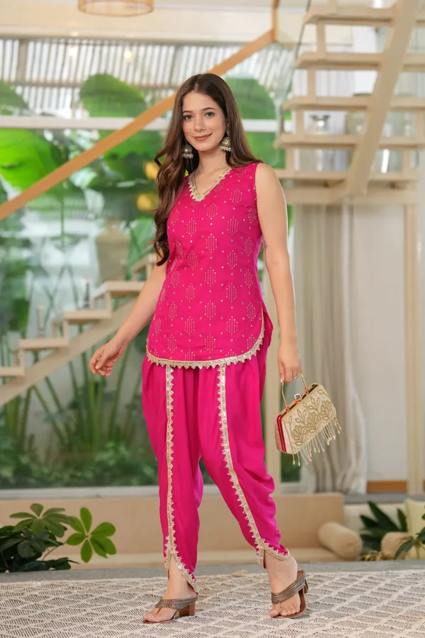 Pink_Gulabi_Dhara_Embroidery_Co_Ord_Set_For_Women