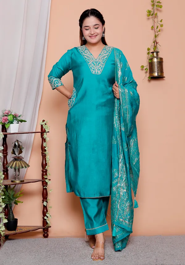 Womens_Rama_Green_Embroidered_Suit_Set_||_Party_Wear_suit